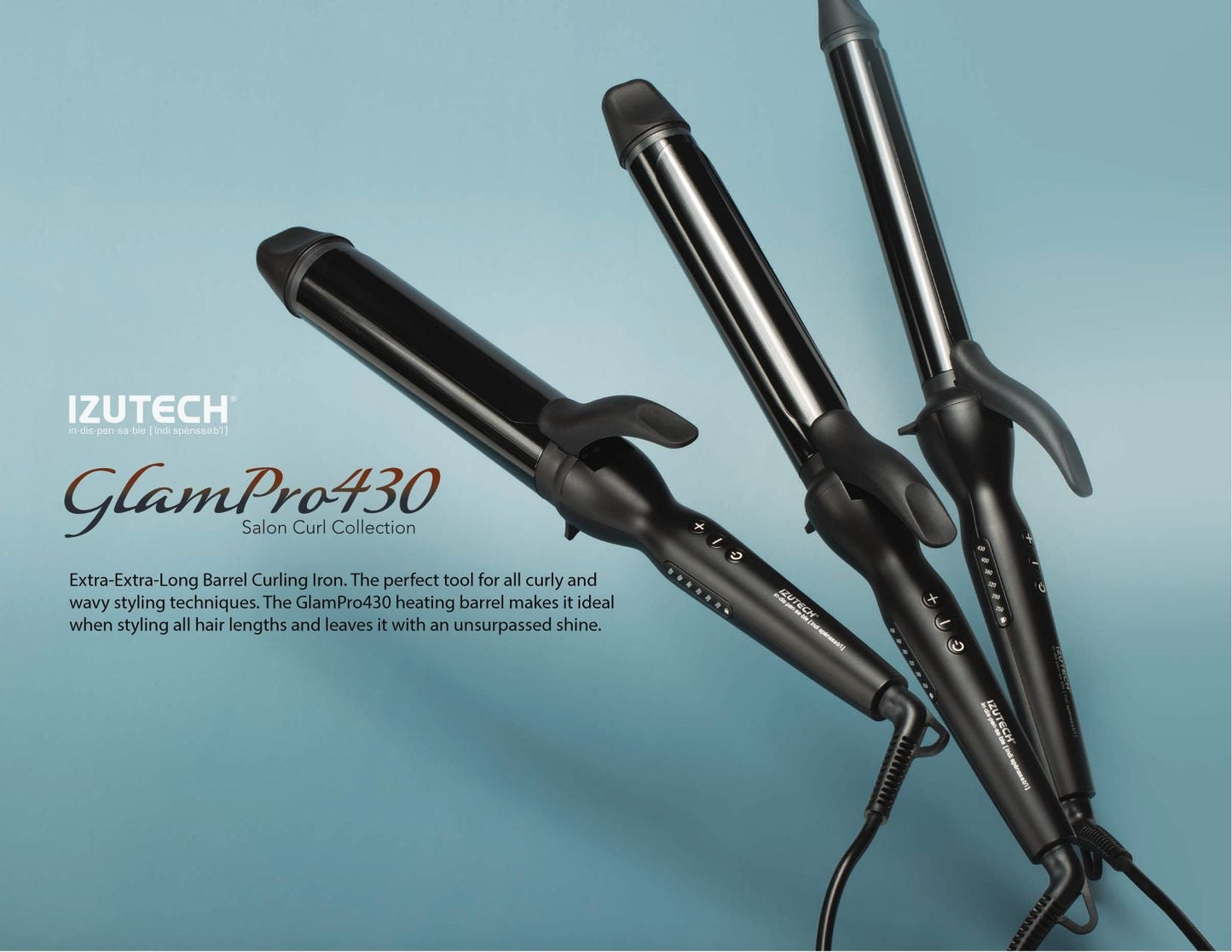 Izutech Glam Pro 430 Curling Irons - Gallery Salon Store